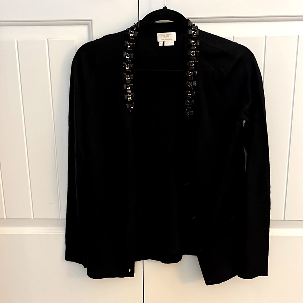 KATE SPADE Cardigan with embellished collar